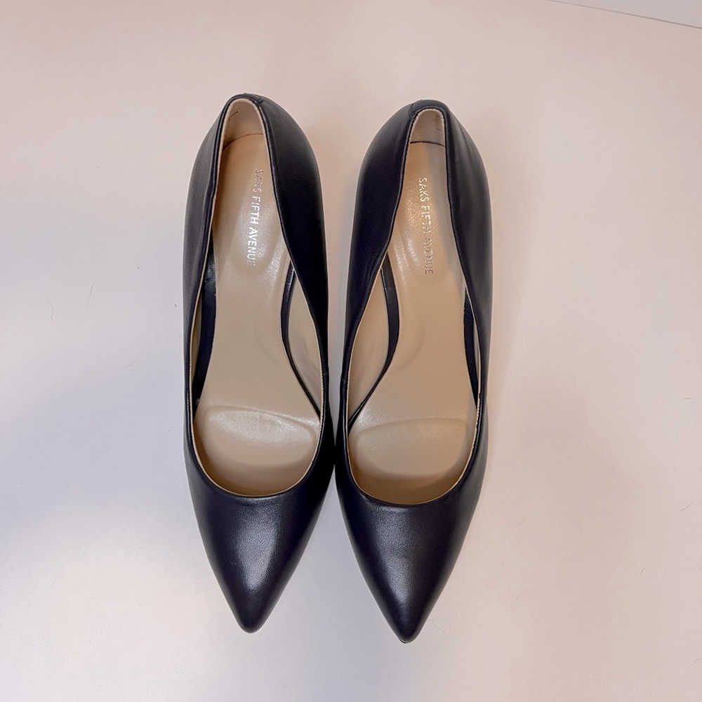 Dark navy pumps